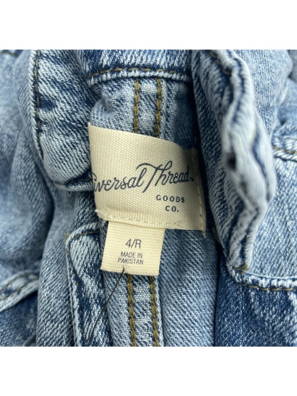 NWT Women's 4 Long Sleeve Utility Baggy Denim Jumpsuit - Universal Thread J1724 - Picture 7 of 9